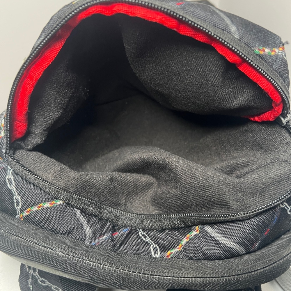 Nike Elite Backpack Mens Large Black Gray Chain Link Net Print Max Air Straps - Picture 7 of 9